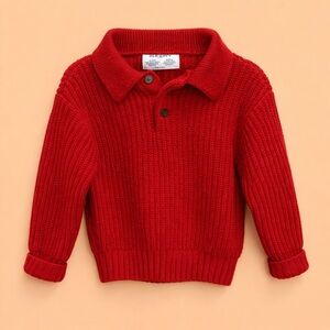 🐻 OLD NAVY POLO RIBBED SWEATER